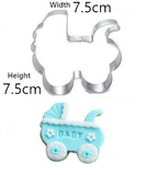 Premium Stainless Steel Baby Shower Cookie Cutters 5 Piece Set