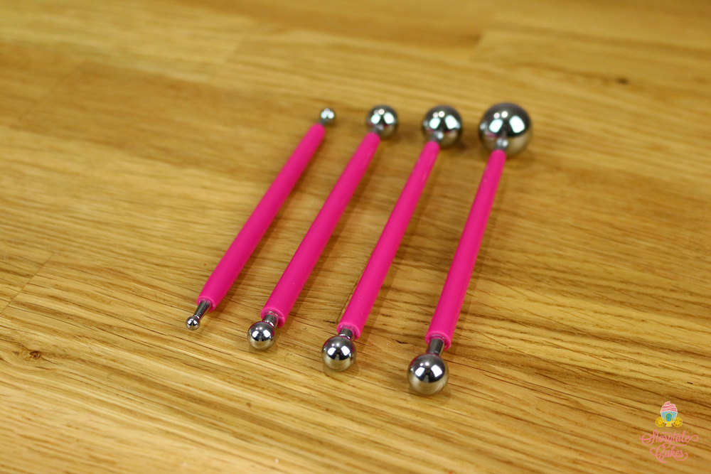 Stainless Steel Balling Tools (Red Set of 4) – Storytale Cakes