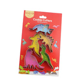 Stainless Steel x5 Dinosaur Cookie Cutter Set