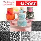 Texture Sheet Set FLORAL (SET of 6) Cookie Cake Decorating Flower Texture Sheet